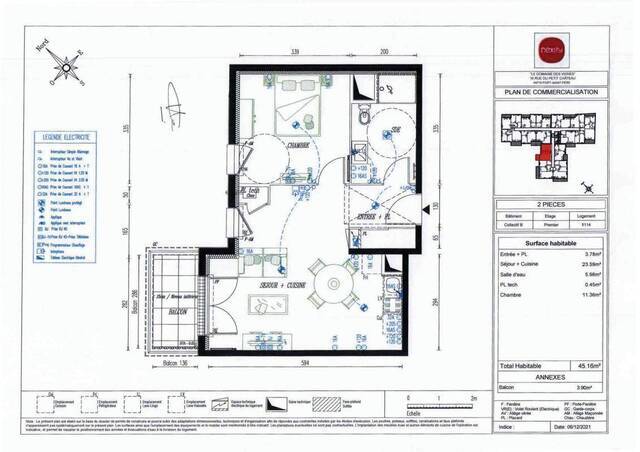 Location Appartement t2 45 m² Port-Saint-Père 44710