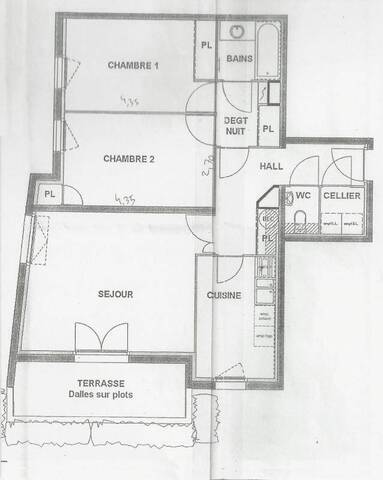 Location Appartement t3 69 m² Nantes 44300