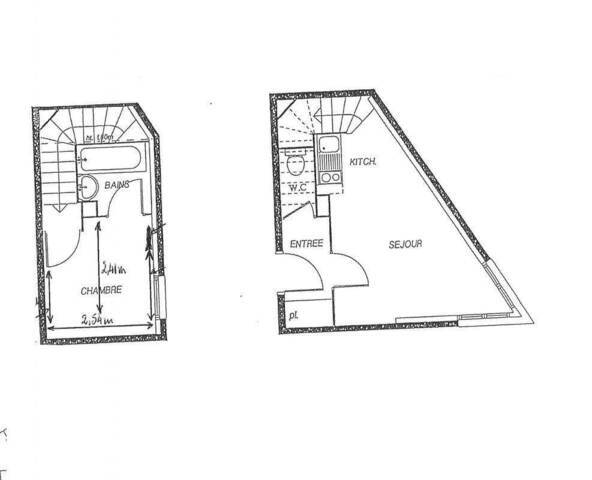 Location Appartement t2 26 m² Nantes 44000