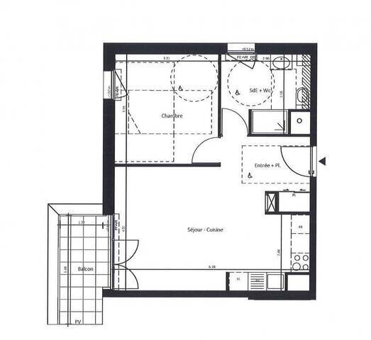 Location Appartement t2 45 m² Saint-Nazaire 44600