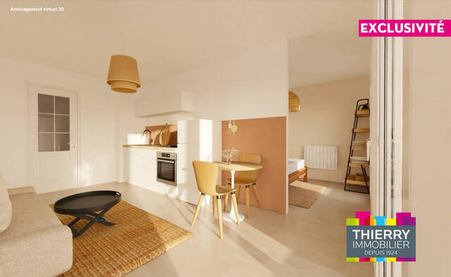 Vente Appartement 2 pièces 34.19 m² Nantes 44300 Pont du Cens - Petit port