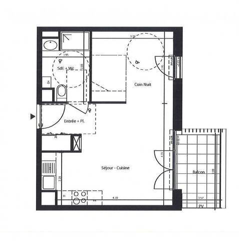 Location Appartement t1 bis 36 m² Saint-Nazaire 44600