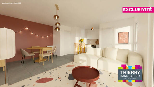 Vente Appartement 2 pièces 51.51 m² Saint-Herblain 44800 Saint-Herblain