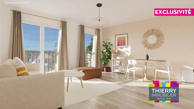 Vente Appartement 3 pièces 60.65 m² Nantes 44100 Chantenay - Sainte-Anne