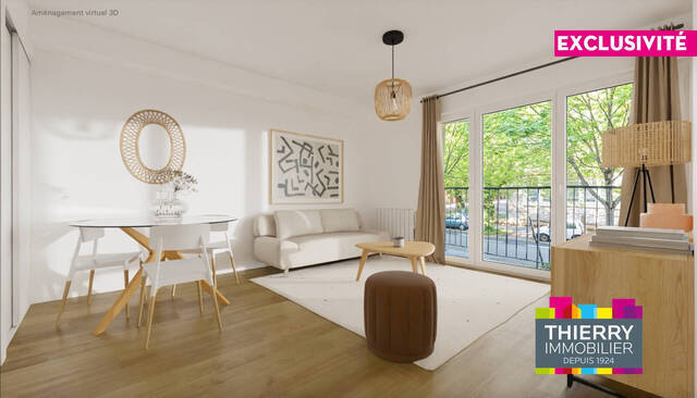 Vente Appartement 2 pièces 39.56 m² Nantes 44300 Beaujoire - Saint-Joseph