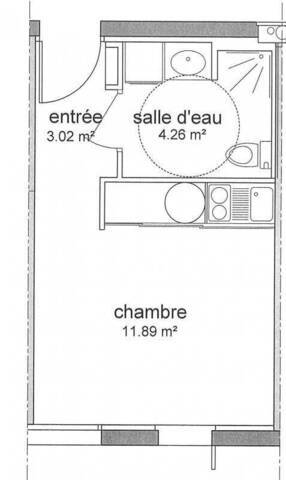 Location Appartement studio 1 pièce 19 m² Saint-Nazaire 44600 La vecquerie