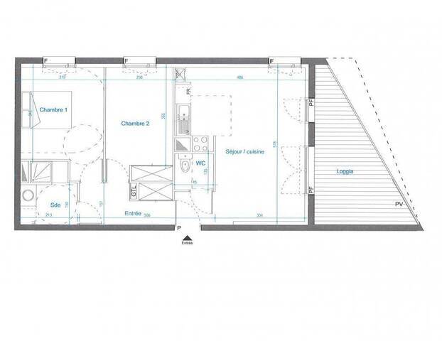 Location Appartement t3 59 m² Saint-Nazaire 44600