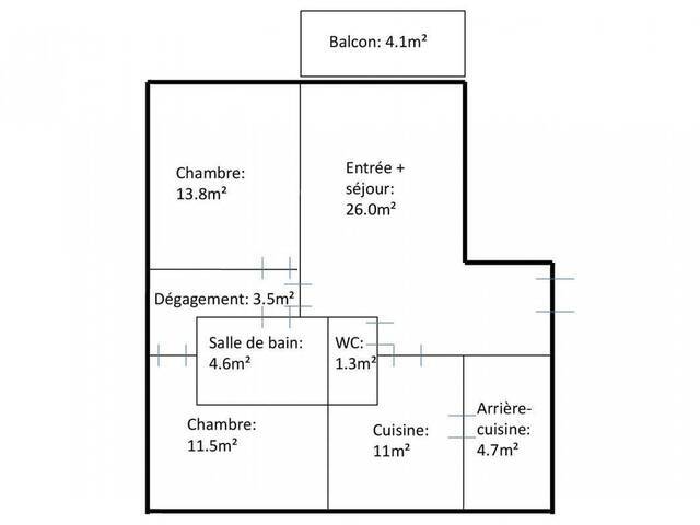 Location Appartement t3 76 m² Nantes 44100