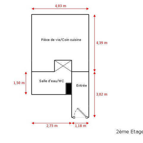 Location Appartement t1 24 m² Nantes 44000