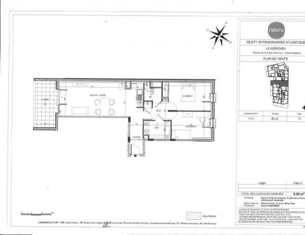 Location Appartement t3 69 m² Saint-Nazaire 44600