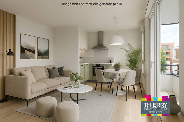 Vente Appartement 3 pièces 55.17 m² Nantes 44300 Beaujoire - Saint-Joseph