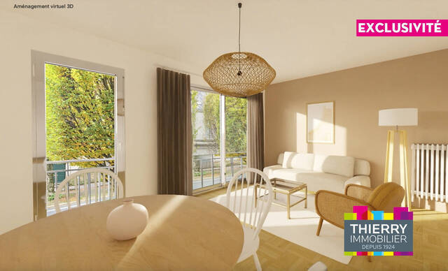 Vente Appartement 3 pièces 69 m² Nantes 44100 Canclaux - Mellinet