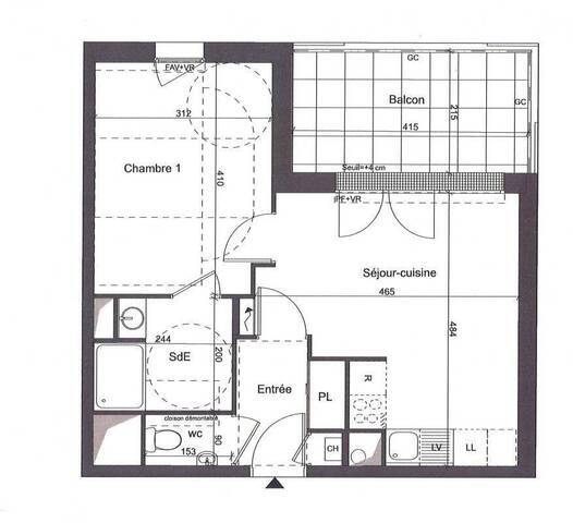 Location Appartement t2 40 m² Saint-Nazaire 44600