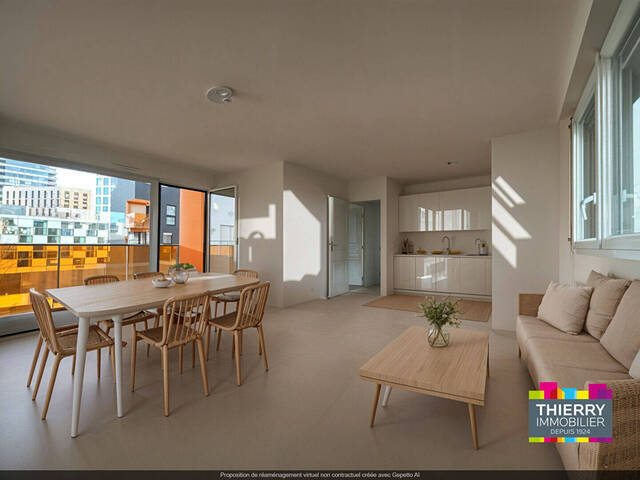 Vente Appartement 3 pièces 60.87 m² Nantes 44200 Cité des congrès