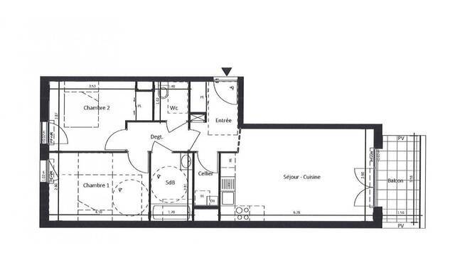 Location Appartement t3 62 m² Saint-Nazaire 44600