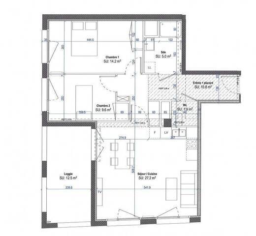 Location Appartement t3 68 m² Nantes 44000 MALAKOFF