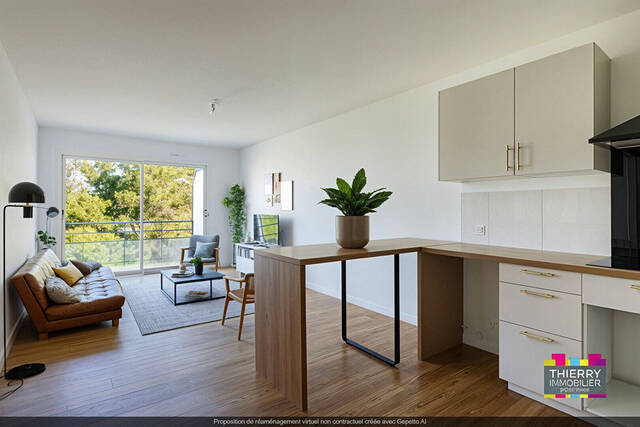 Vente Appartement 2 pièces 47.16 m² Nantes 44000 Rond-point de Rennes