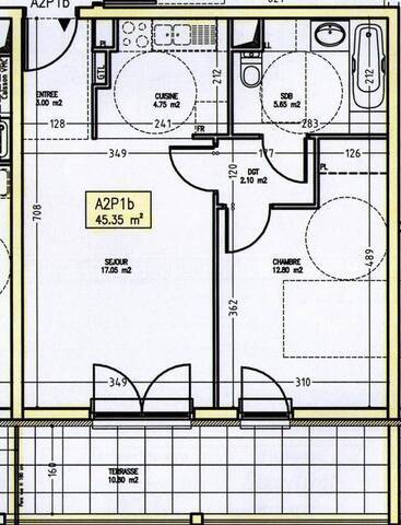 Location Appartement t2 45 m² Saint-Nazaire 44600