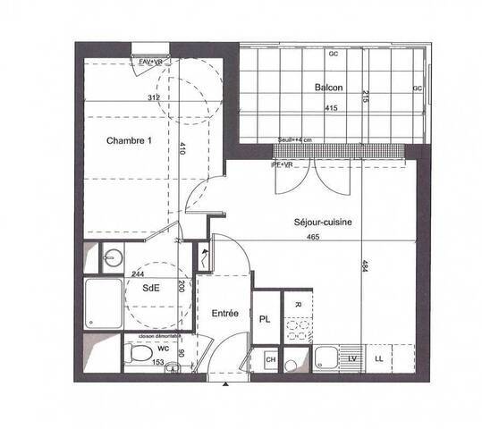 Location Appartement t2 40 m² Saint-Nazaire 44600