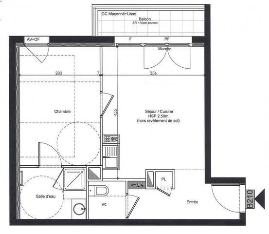Location Appartement t2 36 m² Saint-Nazaire 44600 CENTRE VILLE - GARE