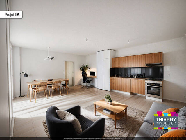 Vente Appartement 2 pièces 61.96 m² Nantes 44300 Pont du Cens - Petit port