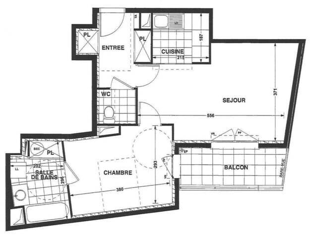 Location Appartement t2 46 m² Saint-Herblain 44800