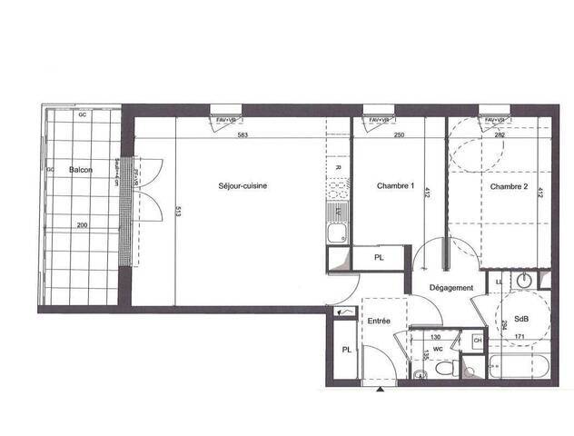 Location Appartement t3 66 m² Saint-Nazaire 44600