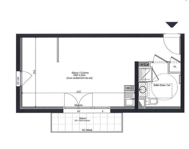 Location Appartement t1 34 m² Saint-Nazaire 44600 CENTRE VILLE - GARE