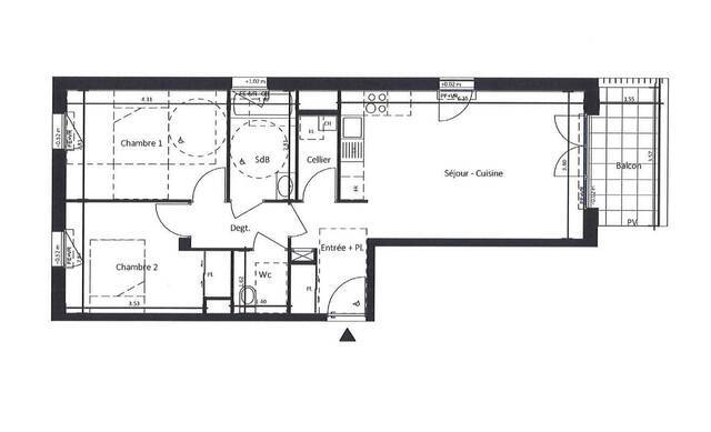 Location Appartement t3 62 m² Saint-Nazaire 44600