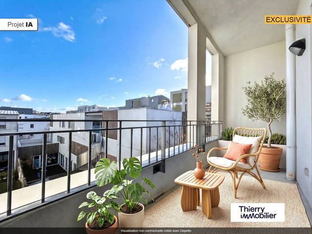 Vente Appartement 3 pièces 55.96 m² Nantes 44200 Machine de l'Ile