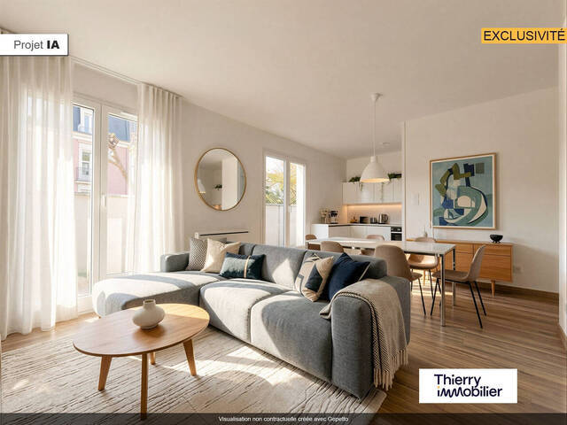 Vente Appartement 2 pièces 42.3 m² Nantes 44200 Île de Nantes