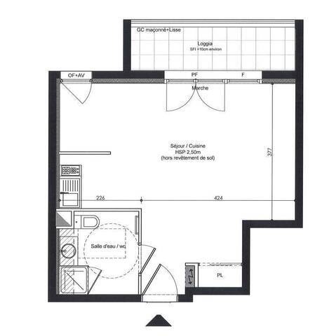 Location Appartement t1 bis 34 m² Saint-Nazaire 44600 CENTRE VILLE - GARE