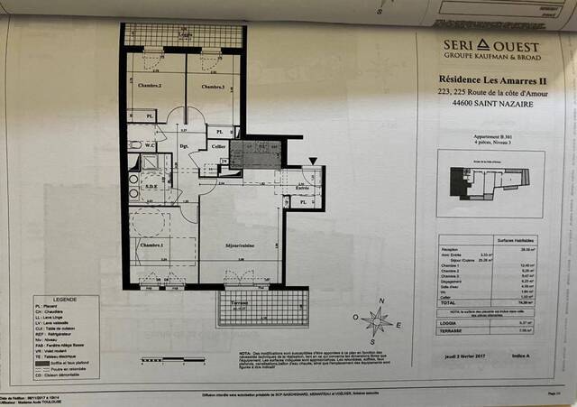 Location Appartement t4 74 m² Saint-Nazaire 44600