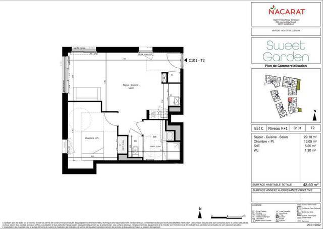 Location Appartement t2 48 m² Vertou 44120