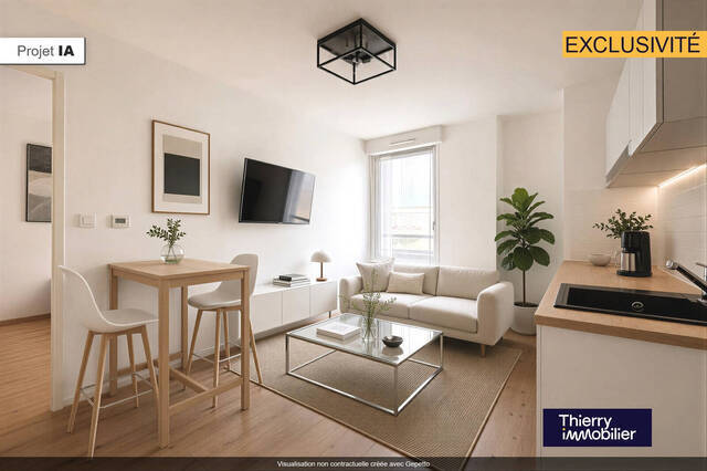 Vente Appartement 2 pièces 28.38 m² Nantes 44300 La Beaujoire
