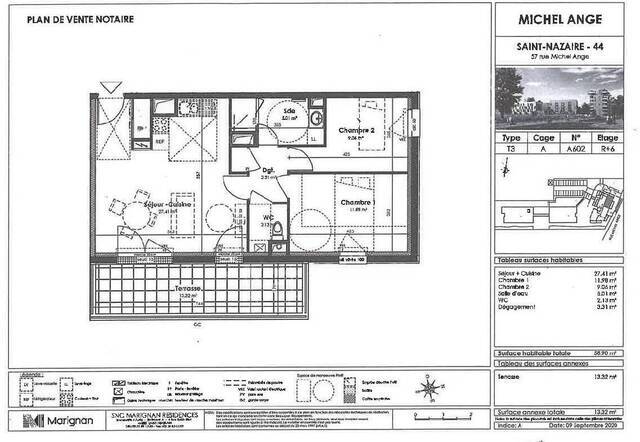 Location Appartement t3 58 m² Saint-Nazaire 44600