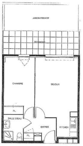 Location Appartement t2 41 m² Nantes 44000 Cité des congrès
