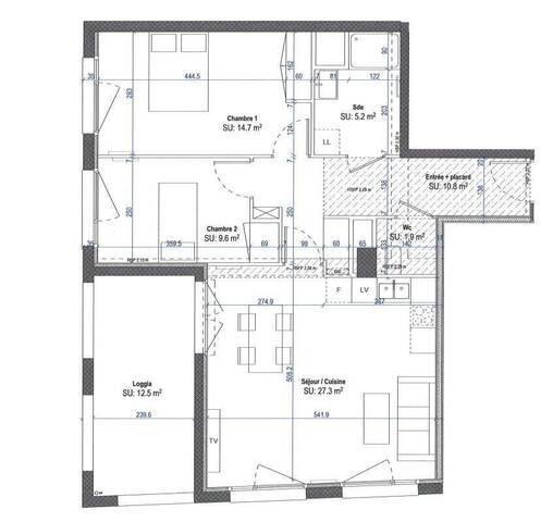 Location Appartement t3 69 m² Nantes 44000 MALAKOFF