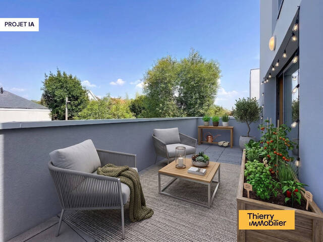 Vente Appartement 3 pièces 73.57 m² Nantes 44300 Doulon - Bottières - Toutes Aides - Le Grand Blottereau
