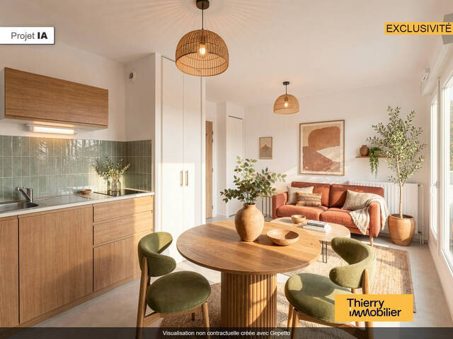 Vente Appartement 2 pièces 35.31 m² Nantes 44300 Pont du Cens - Petit port
