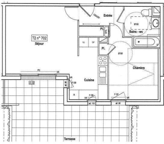 Location Appartement t2 48 m² Sainte-Luce-sur-Loire 44980