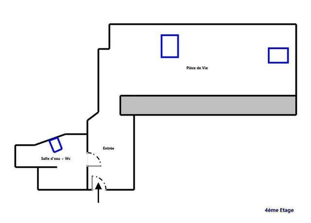 Location Appartement studio 1 pièce 16 m² Nantes 44000 VIARME