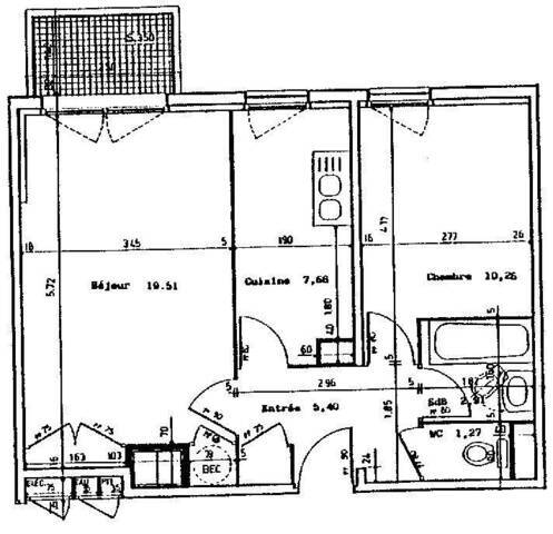 Location Appartement t2 47 m² Nantes 44000