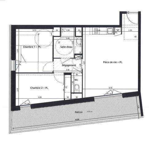 Location Appartement t3 61 m² Saint-Nazaire 44600