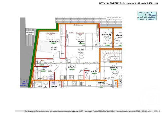 Location Appartement t2 48.99 m² Châteauroux 36000