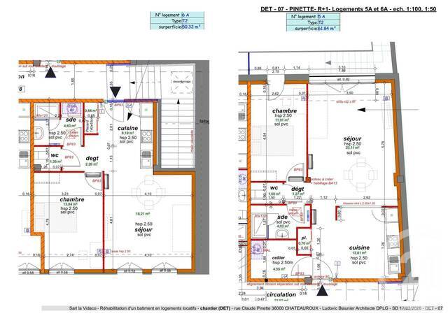 Location Appartement t2 50.58 m² Châteauroux 36000