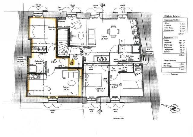 Location appartement t2 34 m² à Villefranche-de-Rouergue (12200)