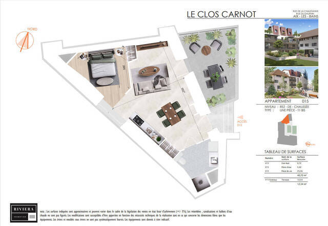 Vente Appartement 1 pièce 40.7 m² Aix-les-Bains 73100