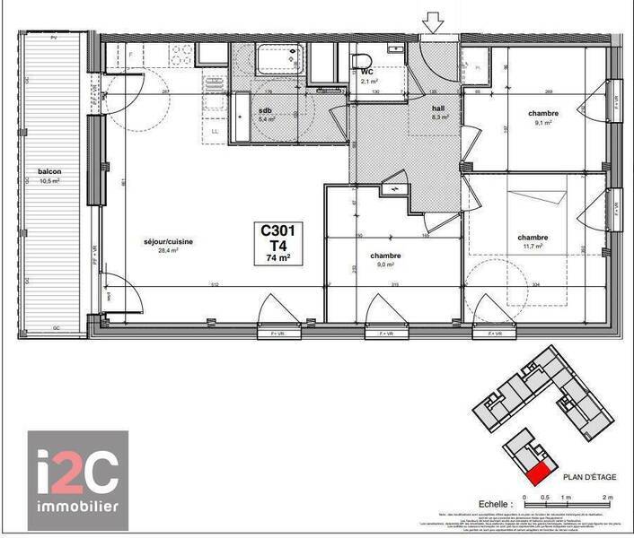 Vente appartement t4 74 m² à Ferney-Voltaire 01210