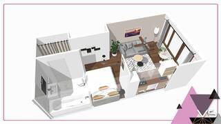 Location Appartement studio 1 pièce 26.42 m² Saint-Julien-en-Genevois 74160